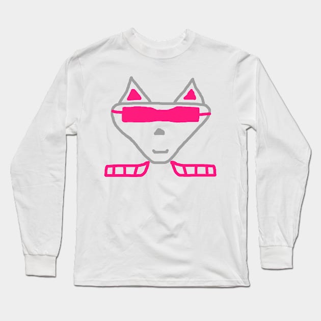 Cat Alien Cool Kitty Gift Saying Kitty Long Sleeve T-Shirt by FindYourFavouriteDesign